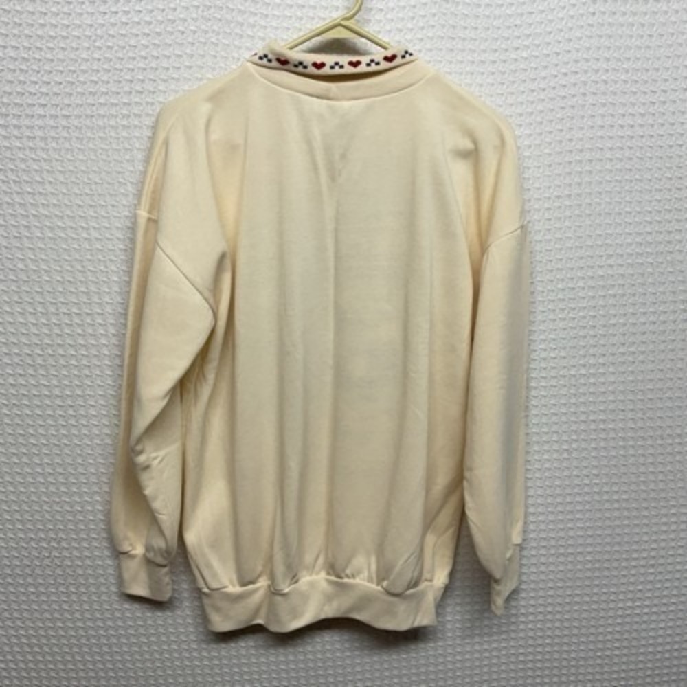 VTG Act III Classics 4 Seasons Bear Peter Pan Collar Sweatshirt Pullover Women M - Picture 6 of 8